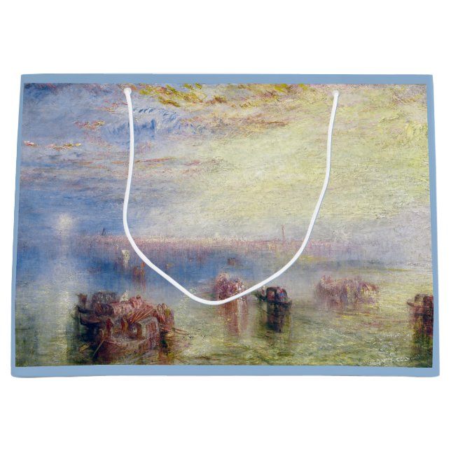 Approach to Venice by William Turner Large Gift Bag (Front)