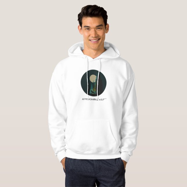 Approachable Wolf Hoodie by JHT: Approachable Wolf (Front Full)