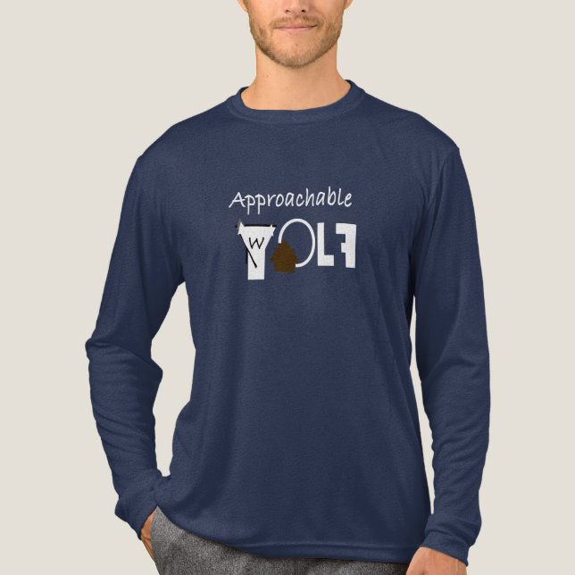Approachable Wolf : Long Sleeve Shirt by JHT  (Front)