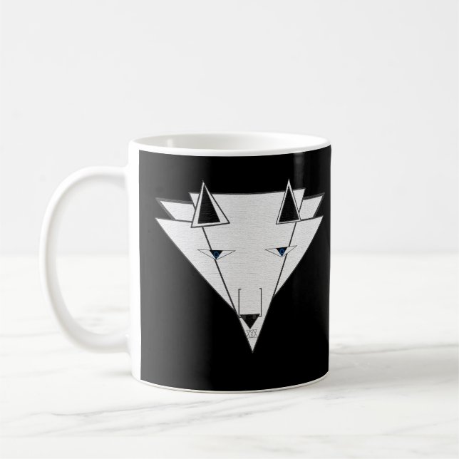 Approachable Wolf Mug by JHT  (Left)