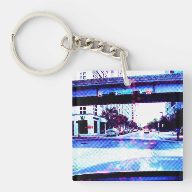 Approaching Hogan Street Key Ring (Front)