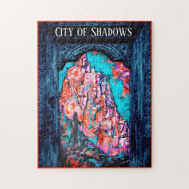 Approaching the City of Shadows Fantasy Art Jigsaw Puzzle (Vertical)