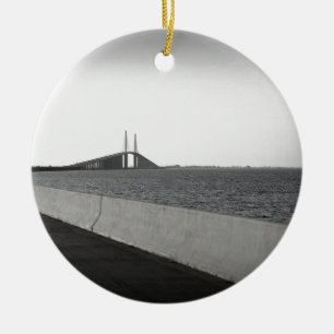 Approaching The Skyway Ceramic Tree Decoration