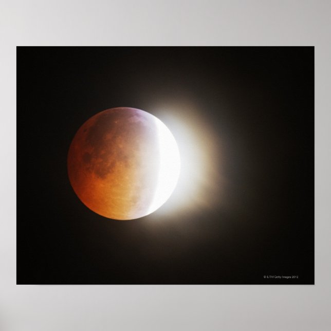 Approching the Total Eclipse of the Moon Poster (Front)