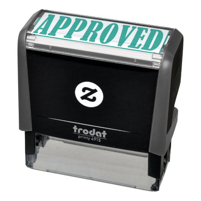 Approved Accepted Business Office Framed Simple Self-inking Stamp (Product)