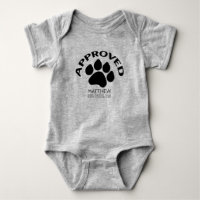 Approved Baby born in Dog Year 2018 Name Bodysuit