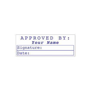 Approved Bookkeeping Signature Name Date Accepted Self-inking Stamp