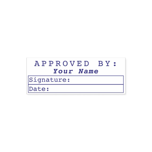 Approved Bookkeeping Signature Name Date Accepted Self-inking Stamp (Design)