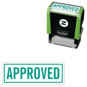 Approved business offices self-inking stamp