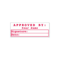 Approved By Bookkeeping Signature Name Date Red