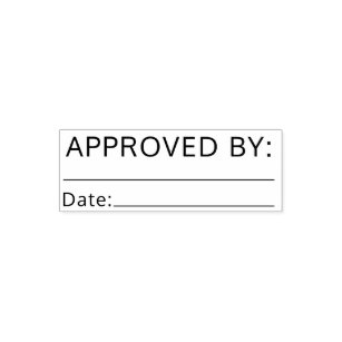 Approved By Bookkeeping Signature Name Self-inking Stamp