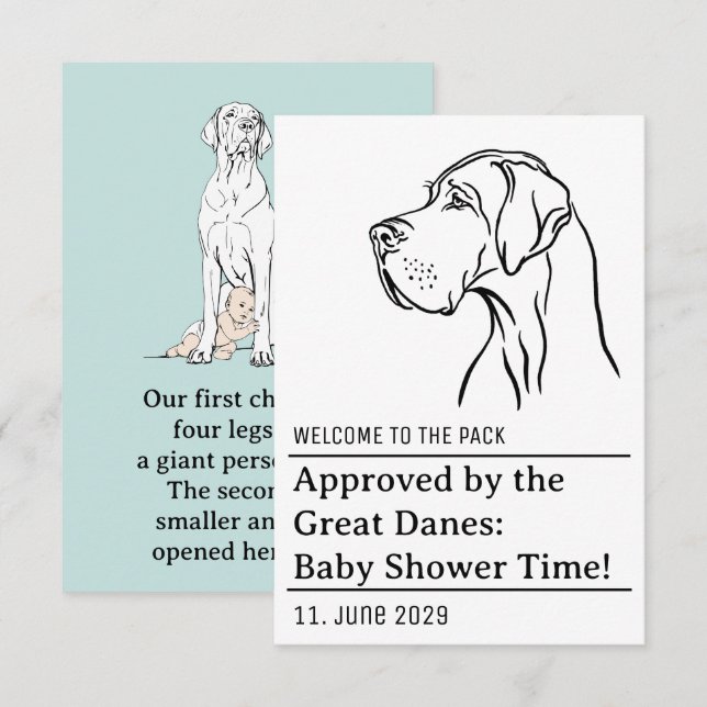 Approved by the Great Dane  Enclosure Card (Front/Back)