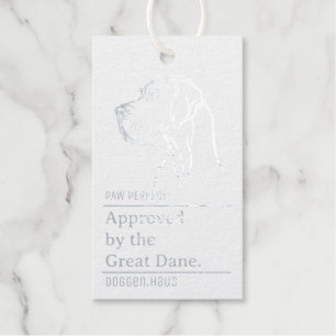Approved by the Great Dane  Gift Tags
