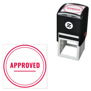 Approved file clean elegant round seal self-inking stamp