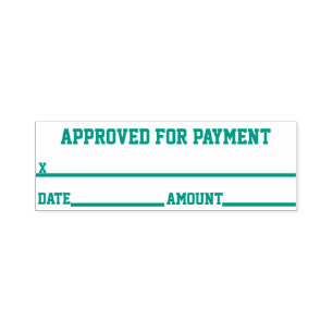 Approved For Payment Rubber Stamp