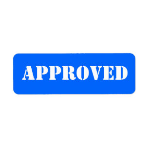 APPROVED label