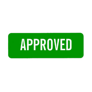 APPROVED label