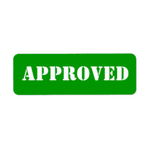 APPROVED label