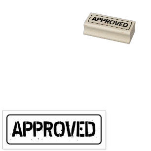 Approved office logo custom ink colour rubber stam rubber stamp