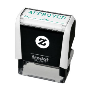 APPROVED Signature and Date Business Bookkeeping Self-inking Stamp