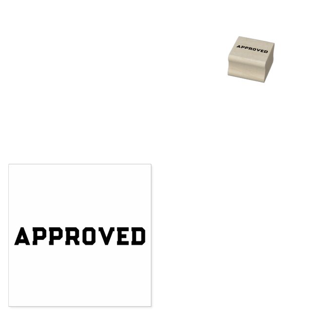 Approved Wood Art Stamp (Stamped)