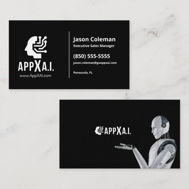 AppXAI.com Business Cards - Style 1 (Front/Back)