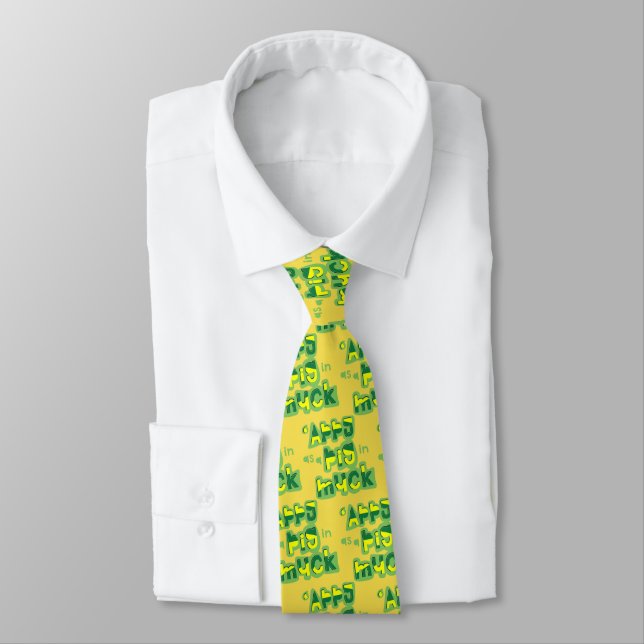'Appy As A Pig in Muck Yorkshire Phrase Tie (Tied)