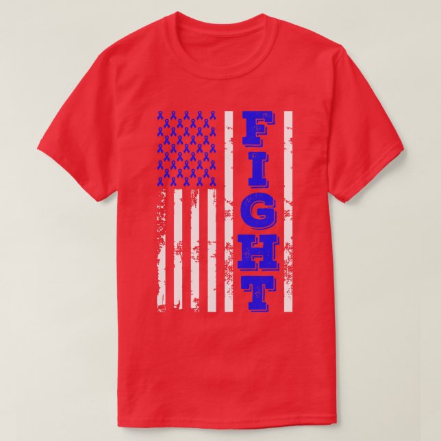 Apraxia Awareness Fight American Flag 4th Of July  T-Shirt (Design Front)