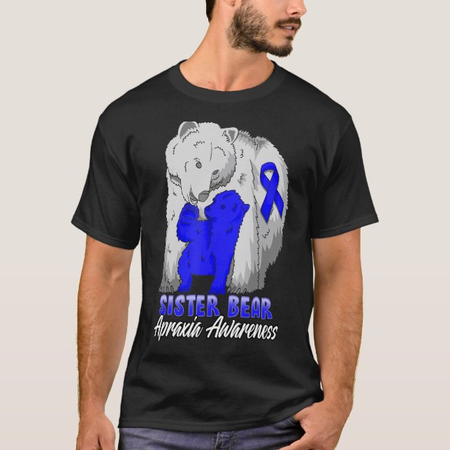 Apraxia Awareness Mama Support Ribbon T-Shirt (Front)