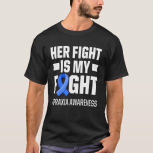 Apraxia Awareness Survivor Fight Warrior 4 T-Shirt