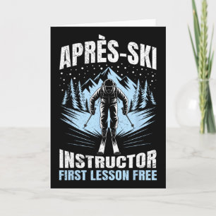 Apres Apres-ski Instructor First Lesson Free Ski I Card