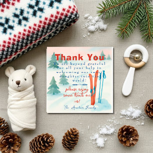 Après Bébé  baby Labor Delivery NICU Hospital Thank You Card