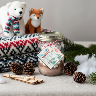 Après Bébé Ski Baby Woodland Animals Winter Favour Tags