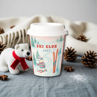 Après Bébé Ski Club Baby Bear  Paper Cups