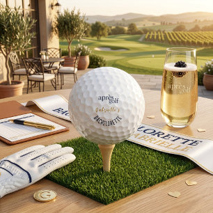 Après Golf Bachelorette Blue Elegant Preppy Floral Balls