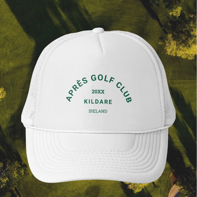 Après Golf Club Forest Green Golf Social Crest Trucker Hat (Creator Uploaded)