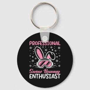 Apres Professional Snow Bunny Enthusiast Funny Fon Key Ring