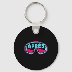 Après retro ski snowboard vintage 80s 90s skiing key ring
