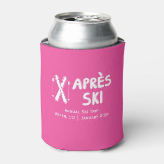 Apres Ski Annual Family Friend Ski Trip Can Cooler