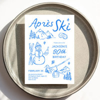 Après Ski Birthday Ski Party Invitation