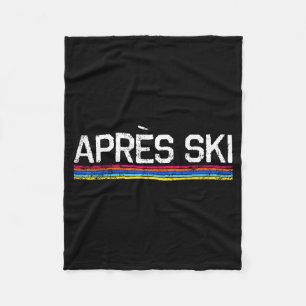 Apres ski bum snow skiing vacation winter sports A Fleece Blanket