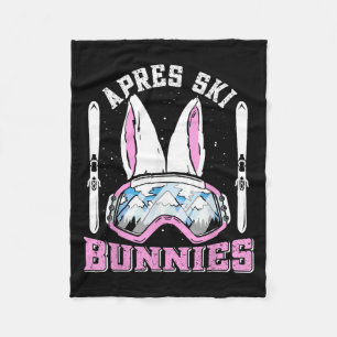 Apres-ski Bunnies Snow Bunny Skiers Women Ski Part Fleece Blanket