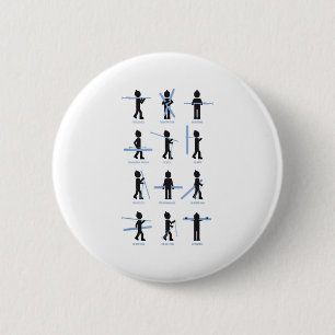 Apres Ski Carrying Options Variants Ski Wear Fun _ 6 Cm Round Badge