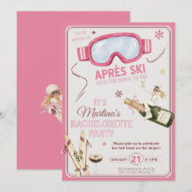 Après Ski Chic Bachelorette Party Invitation