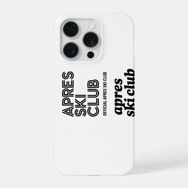 Apres Ski Club Coffee Mug – Winter Ski Lover Gift iPhone Case (Back)