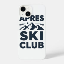 Apres Ski Club Mountain Logo - Custom Mens Winter