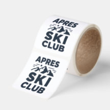 Apres Ski Club Mountain Logo - Custom Mens Winter 