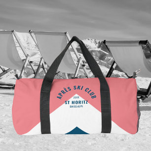 Après Ski Club Retro Pink Navy Monogram Duffle Bag