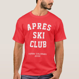 Après ski Club Winter Ski trip Matching Group Ski T-Shirt