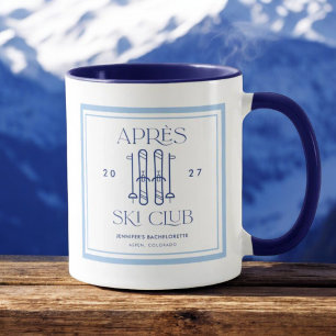 Apres Ski Club Winter Skiing Bachelorette Party Mug